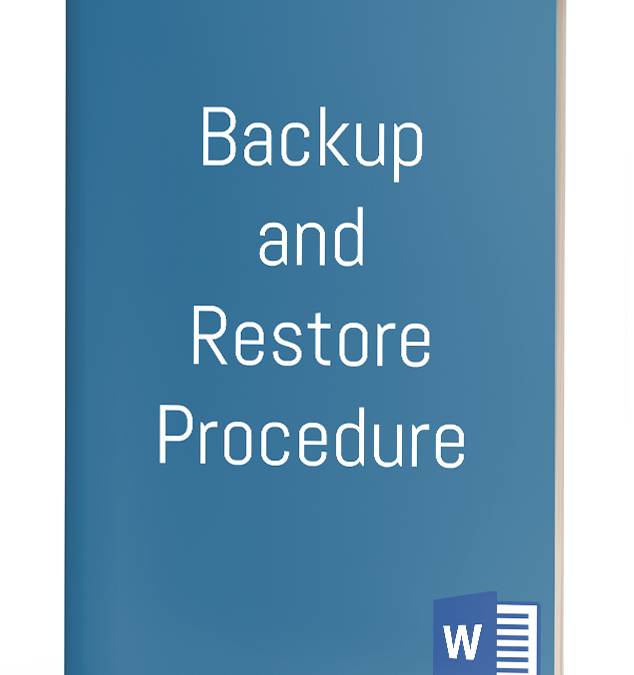 Backup and Restore Procedure