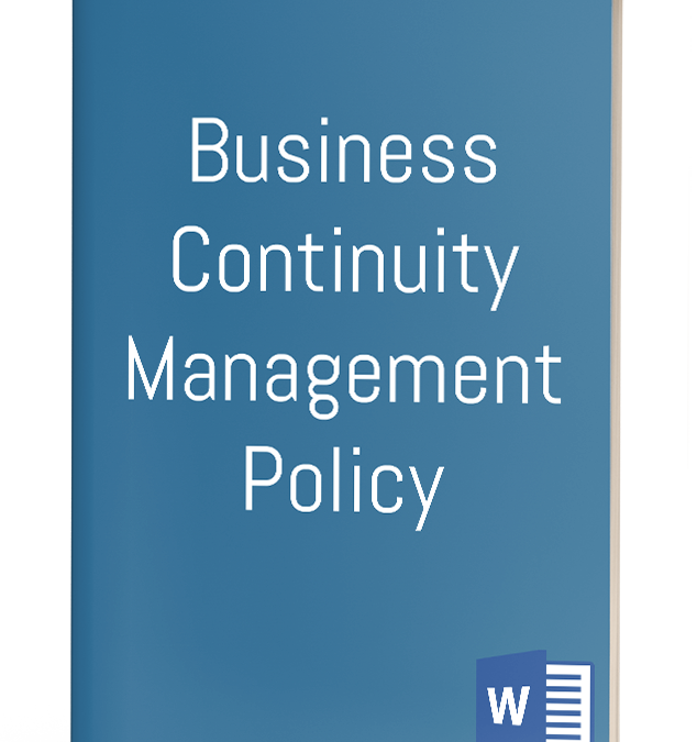 Business Continuity Management Policy