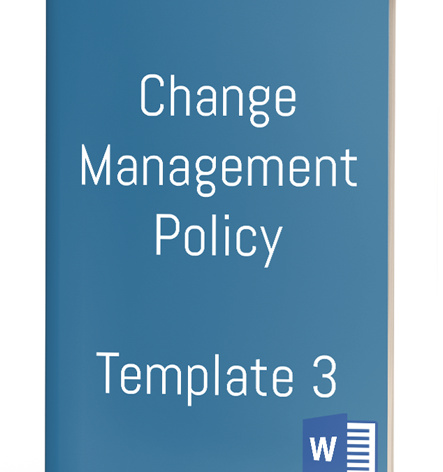 Change Management Policy – Template 3