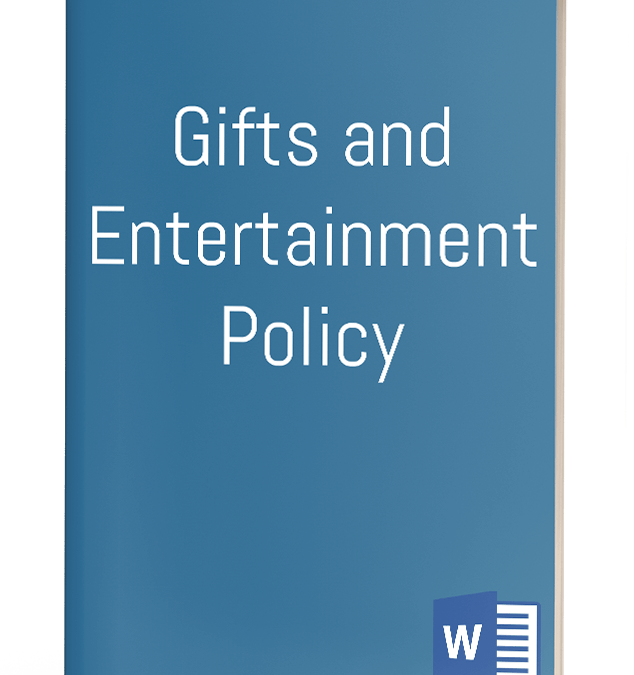 Gifts and Entertainment Policy