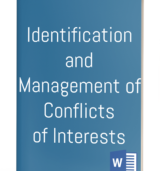 Identification and Management of Conflicts of Interests Policy