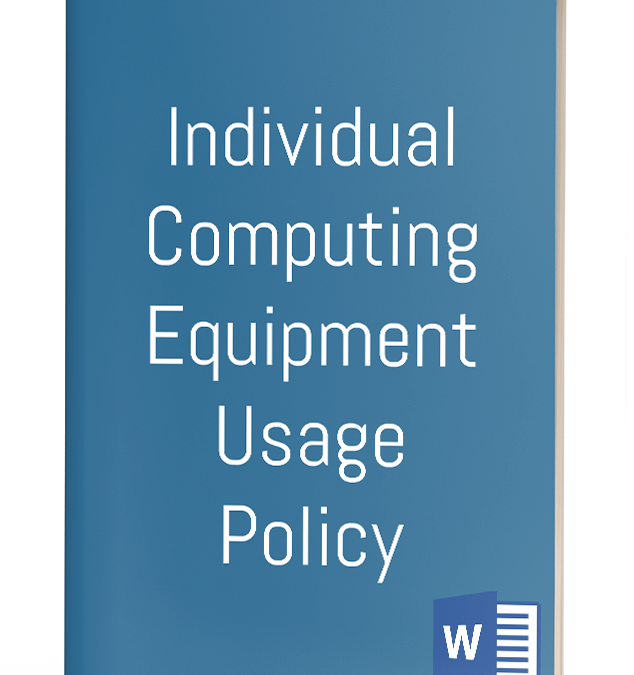 Individual Computing Equipment Usage Policy