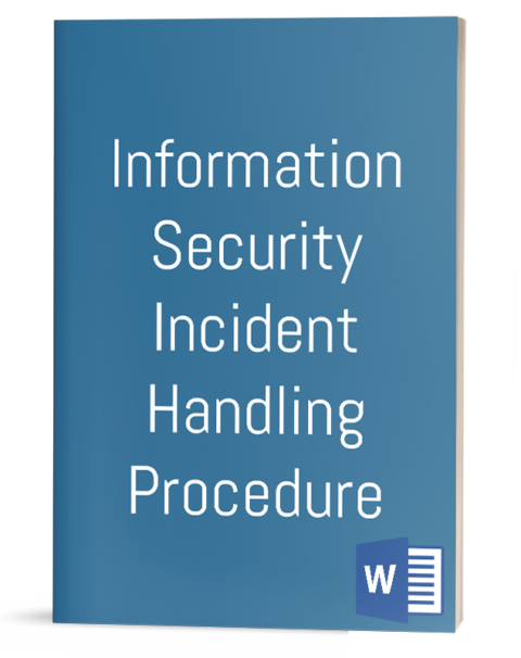 Information Security Incident Handling procedure