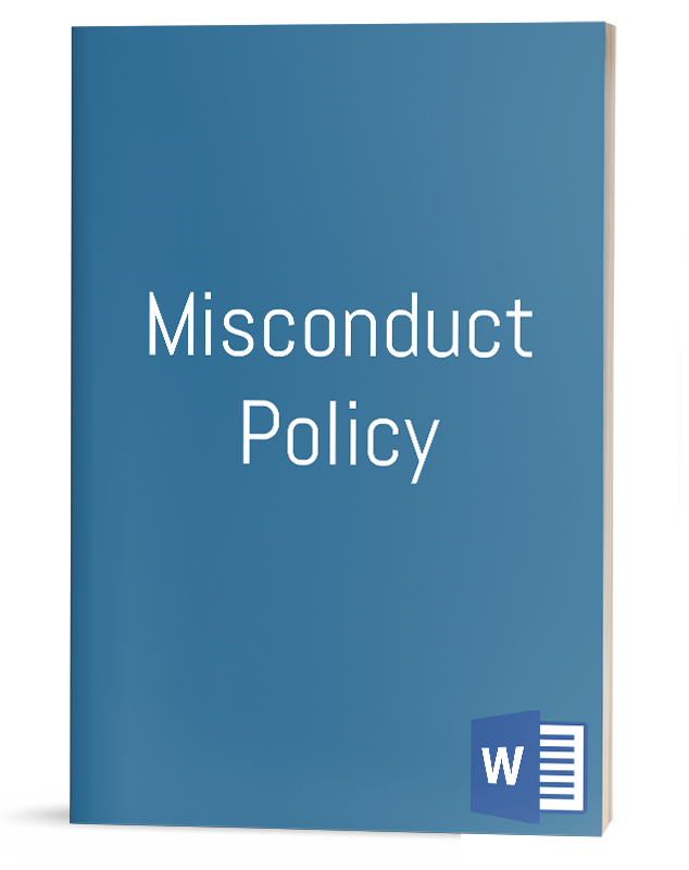 Misconduct Policy It Procedure Template 9901