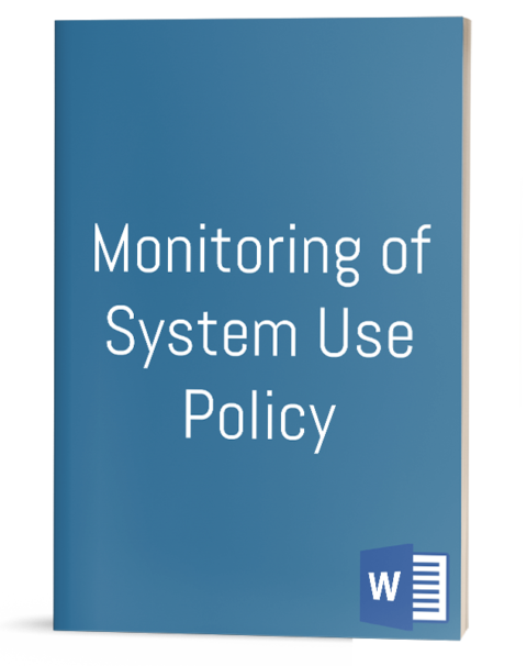 Monitoring of System Use Policy