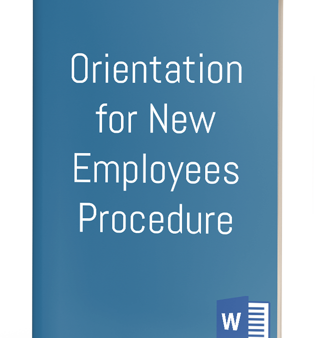 Orientation for New Employees Procedure