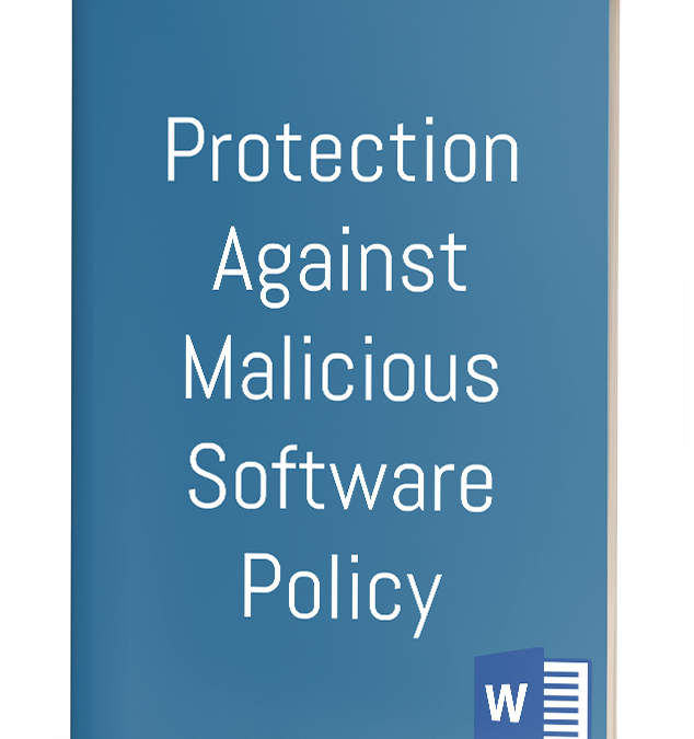 Protection Against Malicious Software Policy