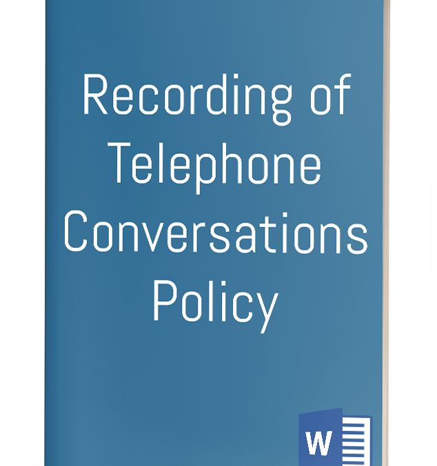 Recording of Telephone Conversations Policy