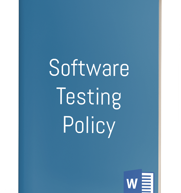 Software Testing Policy