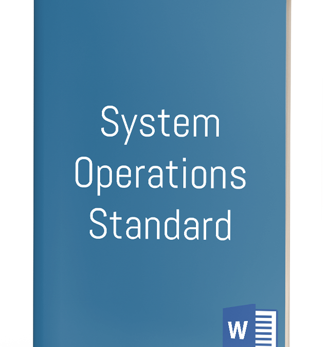 System Operations Standard