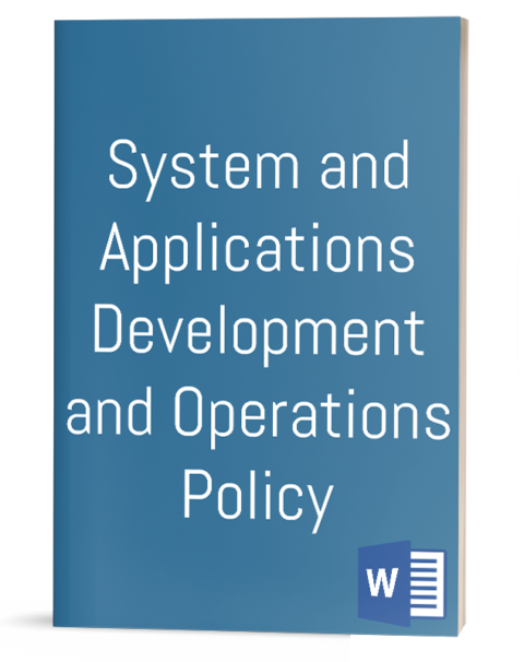 Systems & Applications Development and Operations Policy